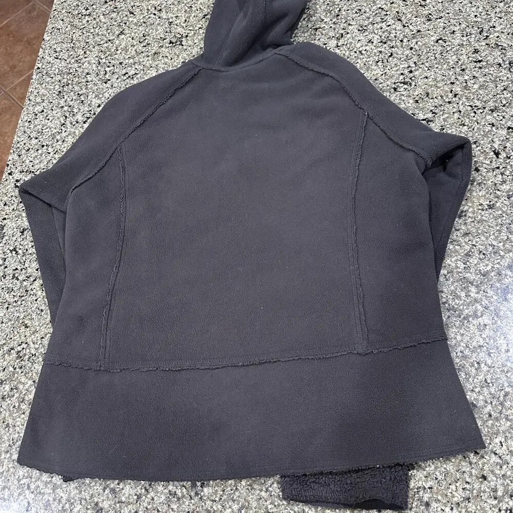Columbia Jacket Womens Size M Black Sherpa Lined Fleece Full Zip Hooded WL6901